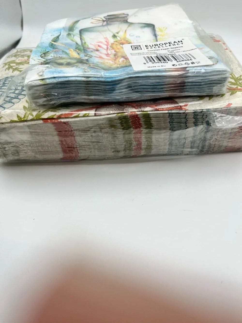 Beach Themed Paper Napkins Two Partial Packs please read description.